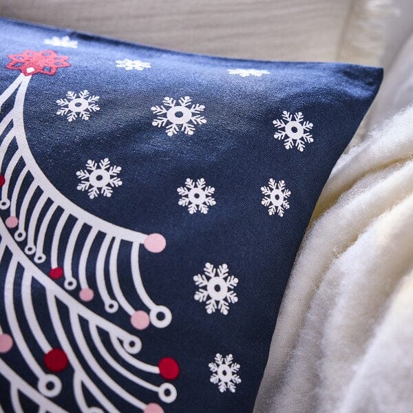 Ikea VINTERFINT - Cushion cover, Christmas tree dark blue, 50x50 cm