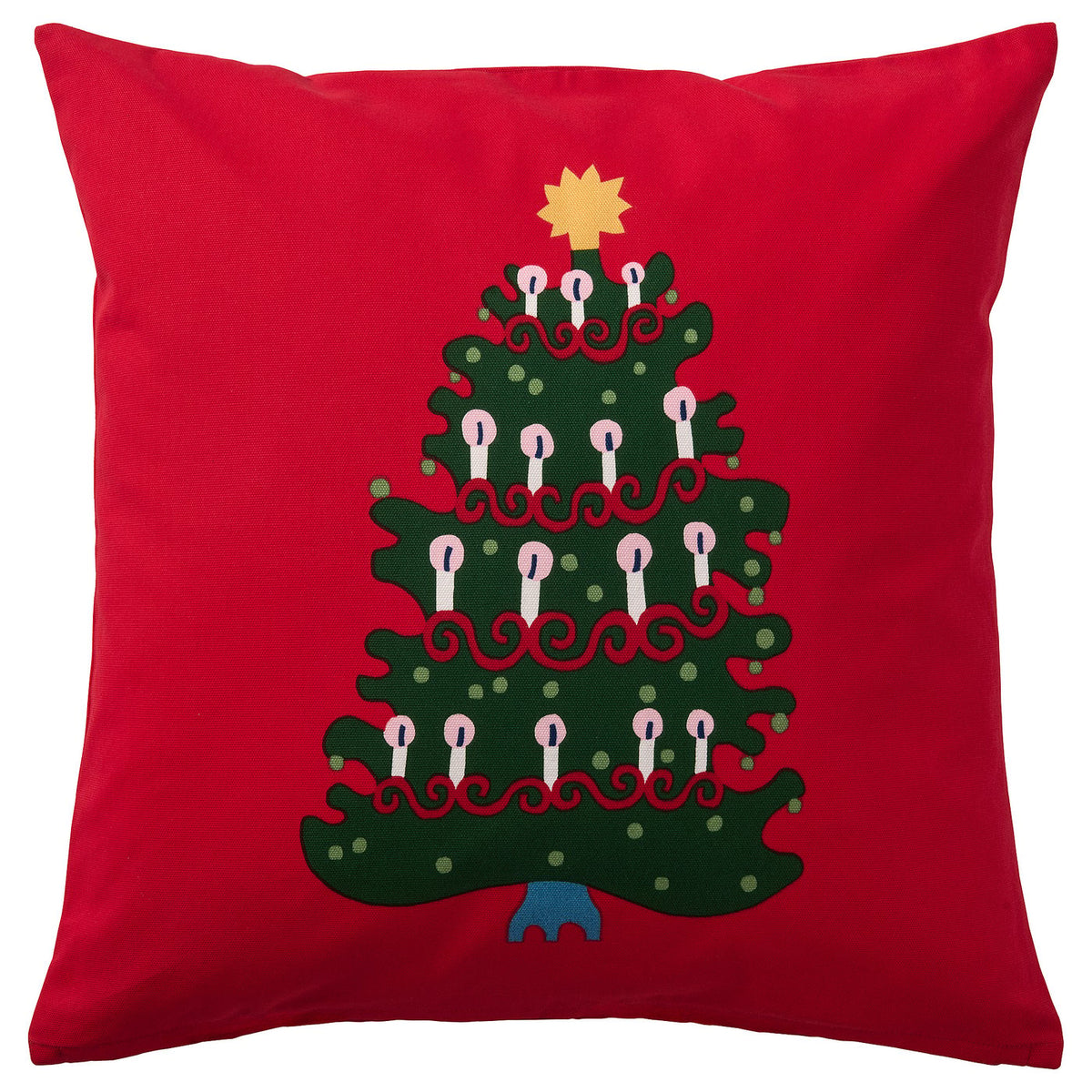 VINTERFINT cushion cover, Christmas tree red, 50x50 cm