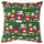 VINTERFINT cushion cover, Santa Claus pattern green, 50x50 cm