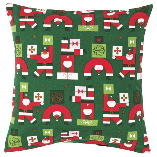 VINTERFINT cushion cover, Santa Claus pattern green, 50x50 cm