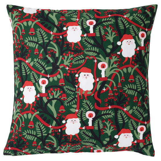 VINTERFINT cushion cover, Santa Claus pattern green, 50x50 cm