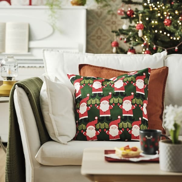 Ikea VINTERFINT - Cushion cover, Santa Claus pattern, 50x50 cm