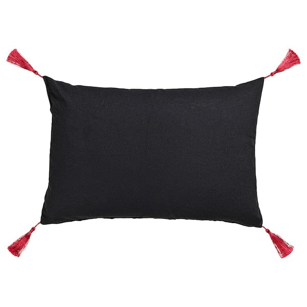 Ikea VINTERFINT - Cushion cover, black, 40x58 cm