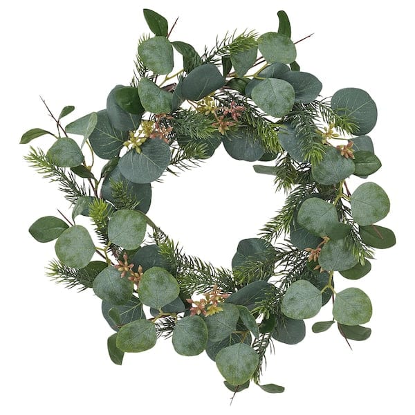 Ikea VINTERFINT - Artificial wreath, in/outdoor eucalyptus, 45 cm