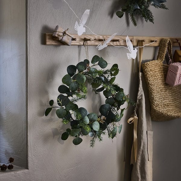 Ikea VINTERFINT - Artificial wreath, in/outdoor eucalyptus, 45 cm