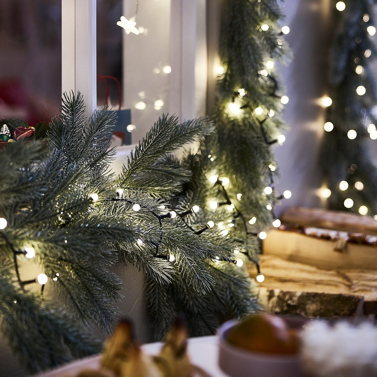 VINTERFINT artificial garland, in/outdoor/winter, 3 m
