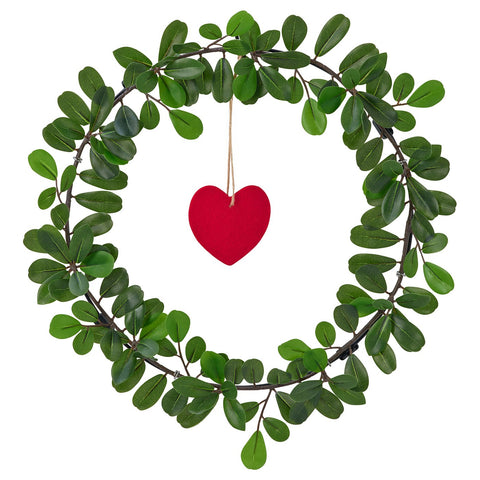 VINTERFINT artificial wreath, in/outdoor Lingonberry/red, 40 cm