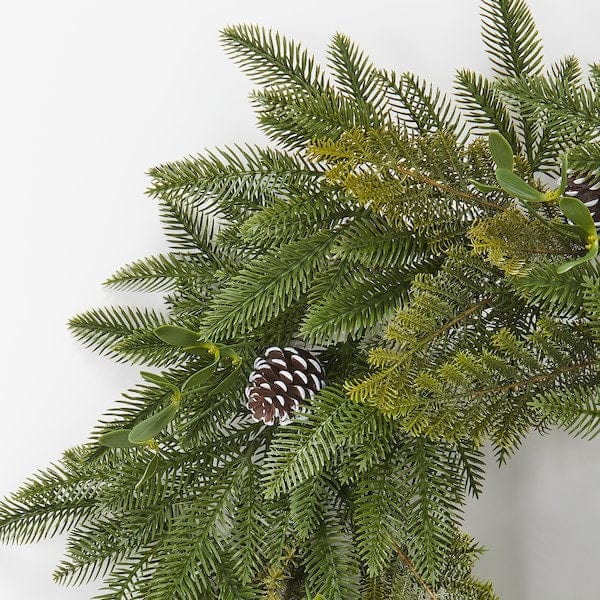 Ikea VINTERFINT - Artificial wreath, in/outdoor/pine cone  green, 60 cm