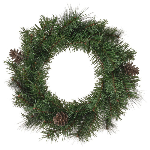 VINTERFINT artificial wreath, in/outdoor pine cone, 45 cm