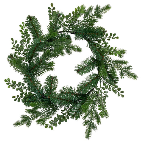 VINTERFINT artificial wreath, in/outdoor green, 45 cm