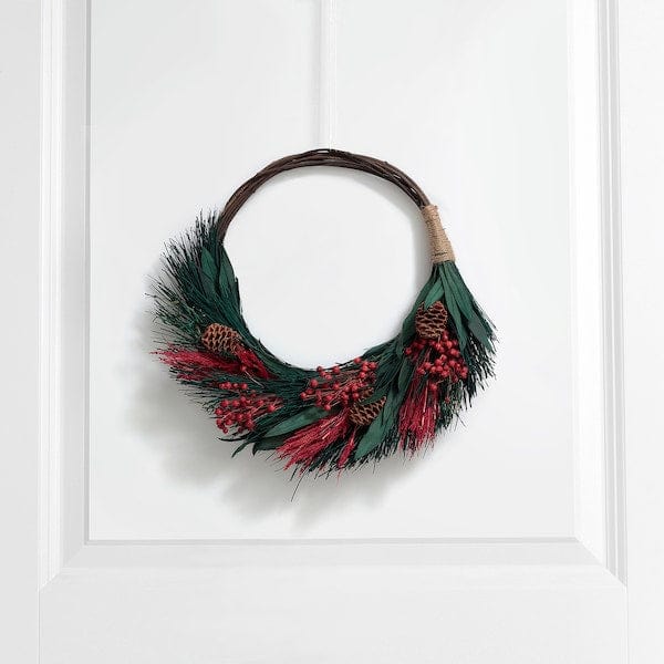 Ikea VINTERFINT - Wreath, red/green, 30 cm