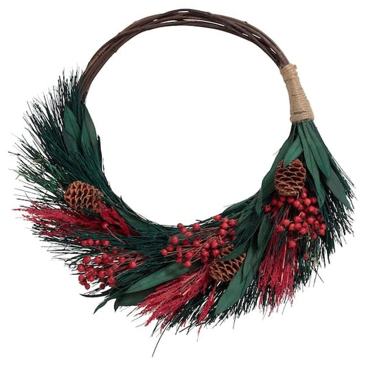 Ikea VINTERFINT - Wreath, red/green, 30 cm