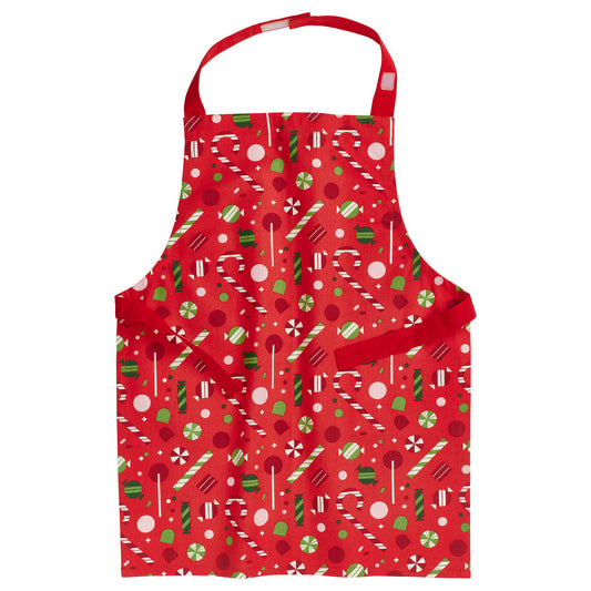 VINTERFINT children's apron, candy red