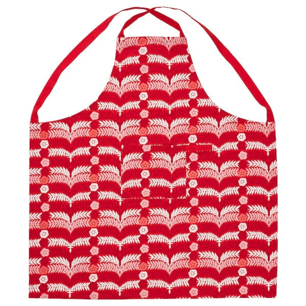 Ikea VINTERFINT - Apron, red, 85x89 cm