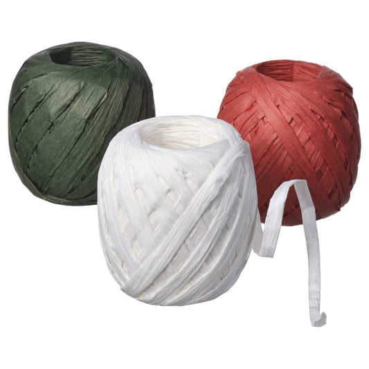 VINTERFINT ribbon, white/red/green