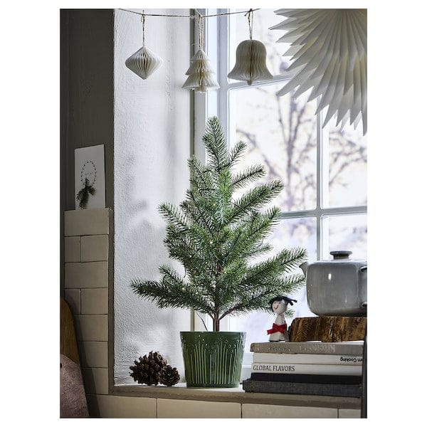 Ikea VINTERFINT - Artificial potted plant, in/outdoor/Christmas tree green, 12 cm