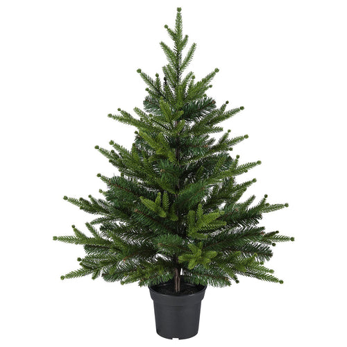 VINTERFINT artificial potted plant, in/outdoor/Christmas tree green, 15 cm