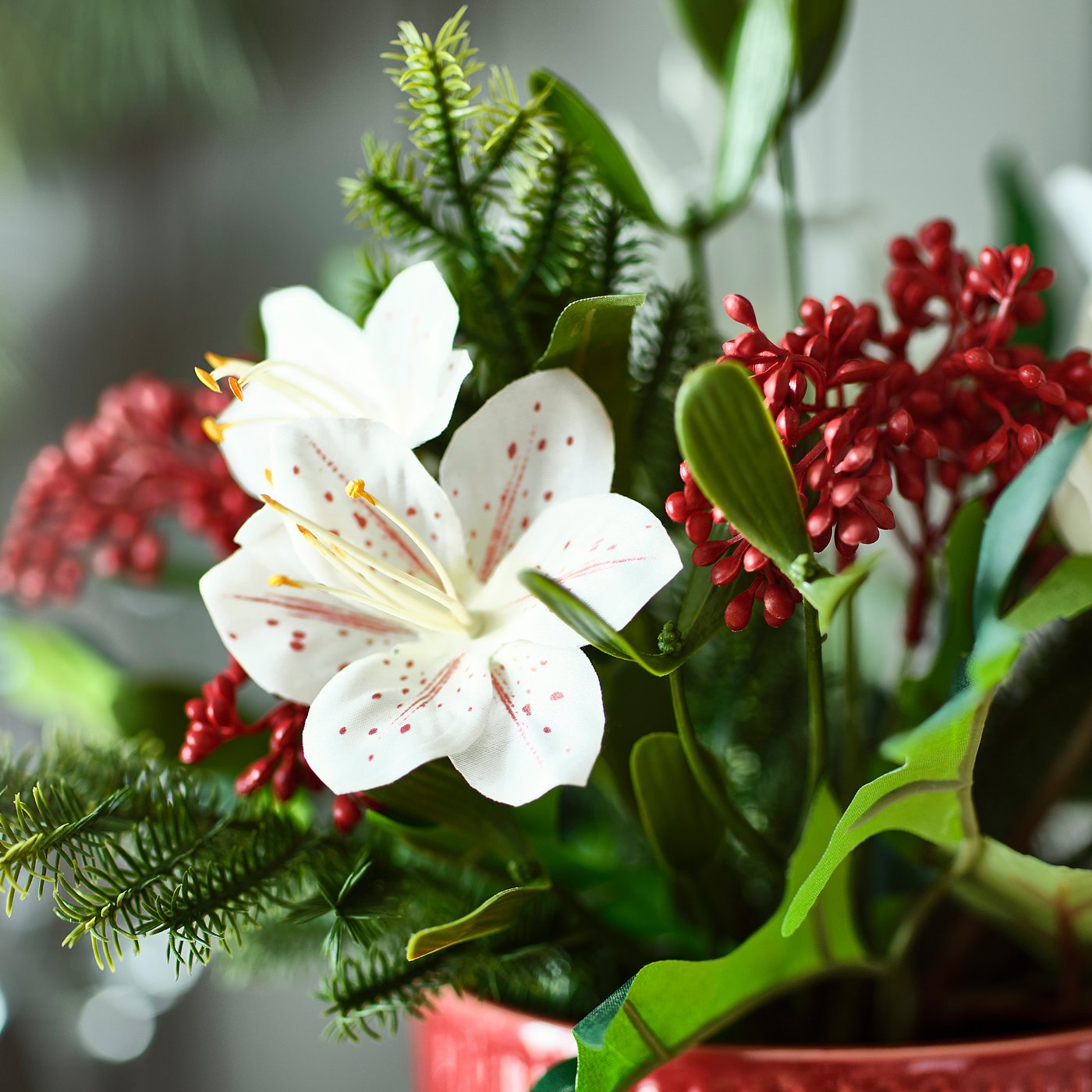 VINTERFINT artificial potted plant, in/outdoor arrangement, 12 cm