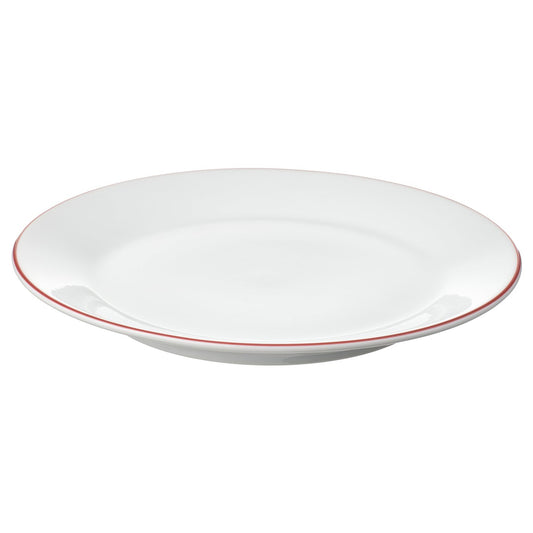 VINTERFINT side plate, white/red, 20 cm