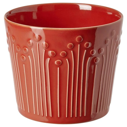 Ikea VINTERFINT - Plant pot, red, 12 cm