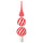 VINTERFINT top spire, glass red/white, 28 cm