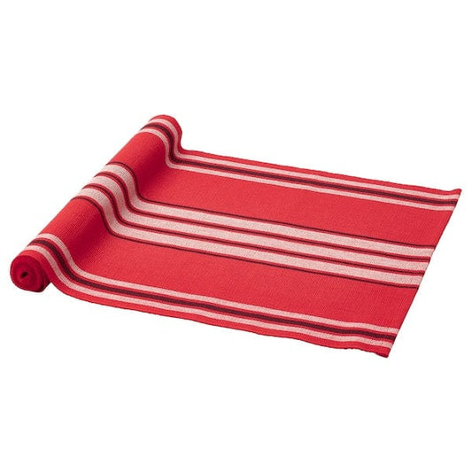 Ikea VINTERFINT - Table-runner, stripe pattern red, 35x130 cm