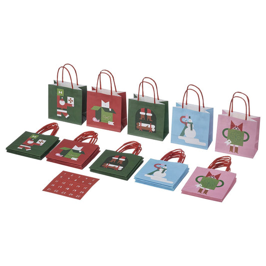 VINTERFINT gift bag, mixed patterns