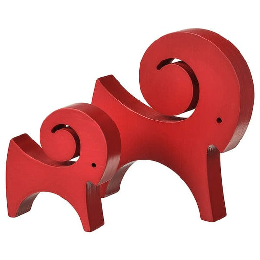 Ikea VINTERFINT - Decoration set of 2, goat red