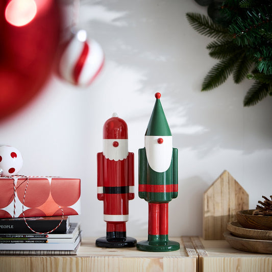 VINTERFINT decoration set of 2, mixed shapes/mixed colours