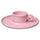 VINTERFINT cup with saucer, pink, 7 cl