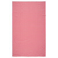VINTERFINT tablecloth, striped white/red, 145x240 cm