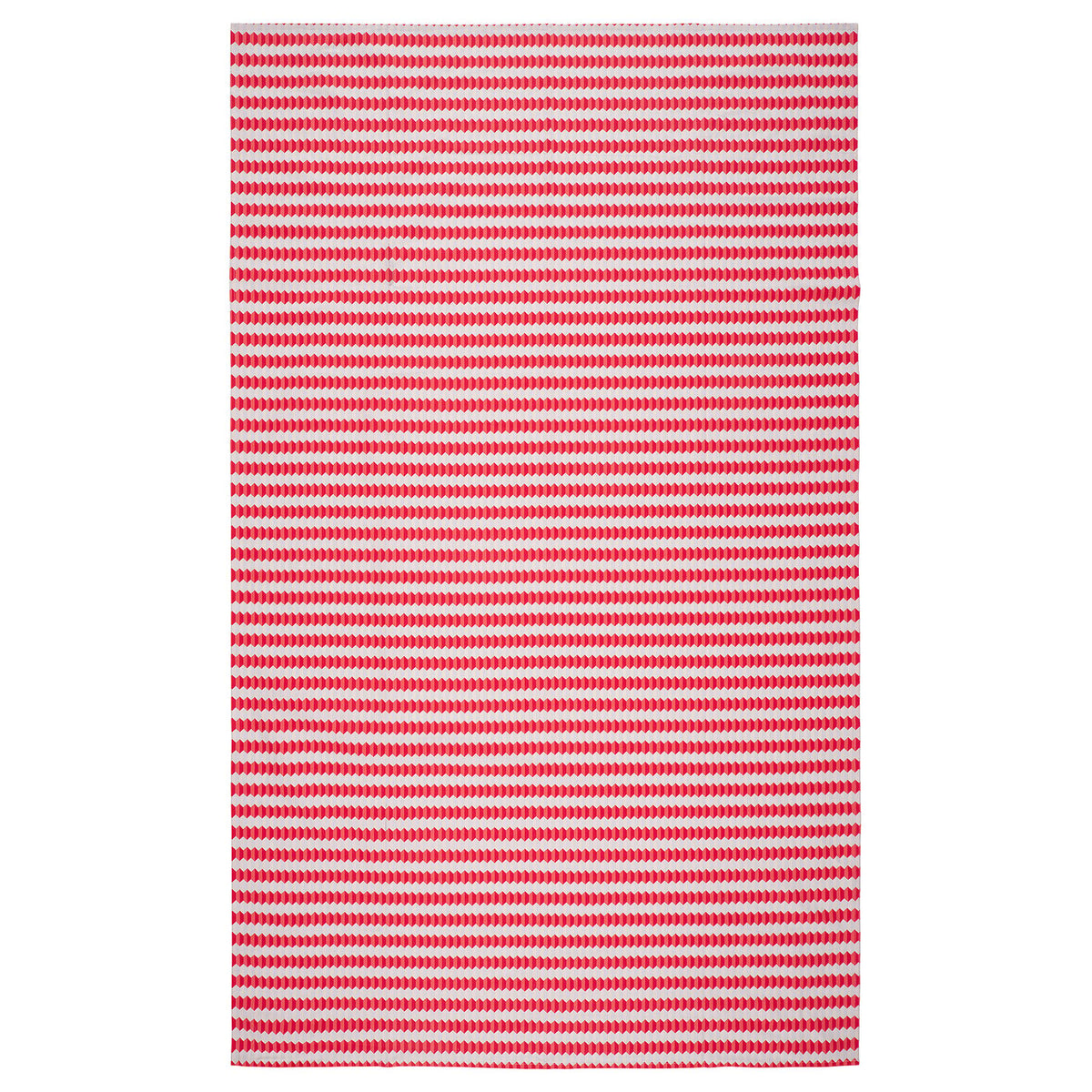 VINTERFINT tablecloth, striped white/red, 145x240 cm