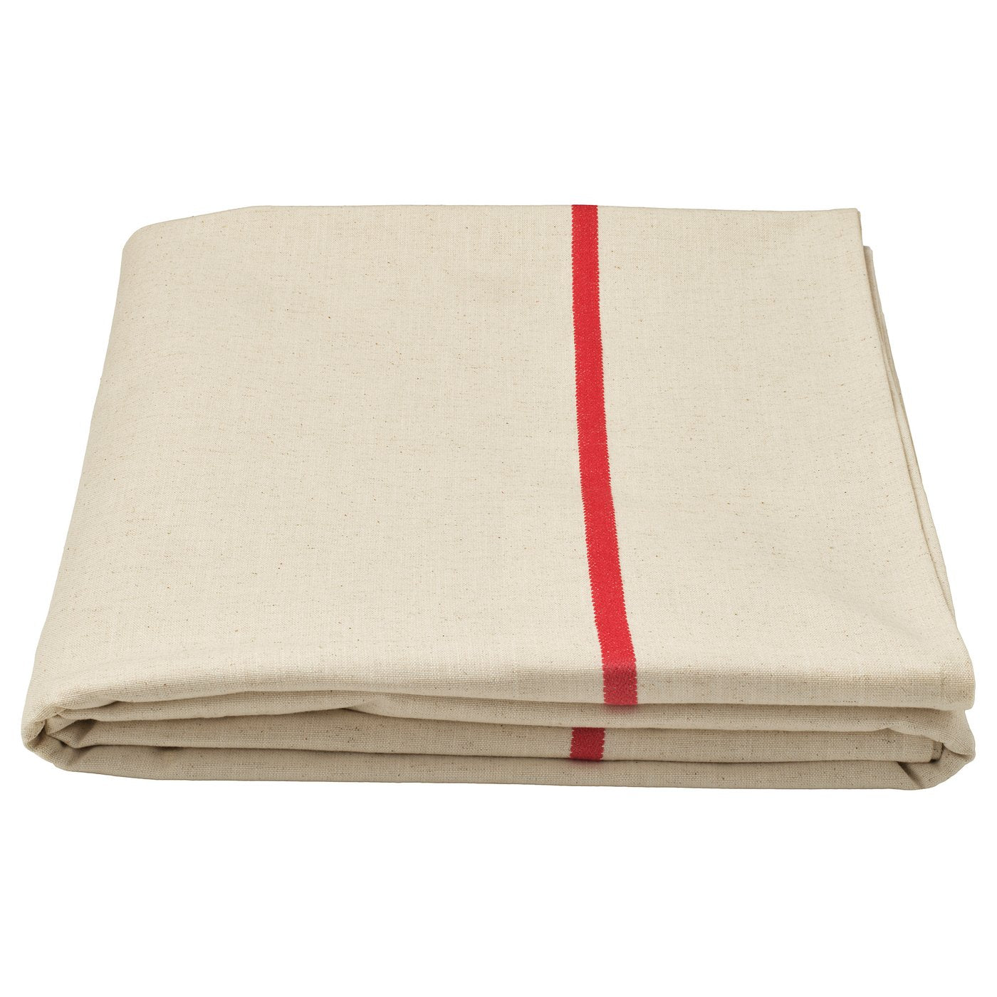 VINTERFINT tablecloth, off-white/red, 320x145 cm