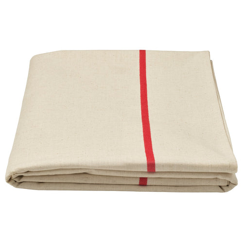 VINTERFINT tablecloth, off-white/red, 145x320 cm