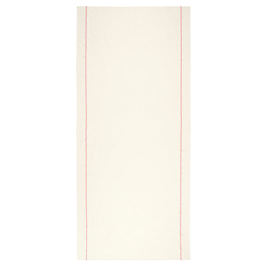 VINTERFINT tablecloth, off-white/red, 145x320 cm