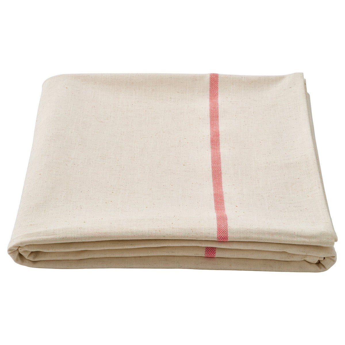 VINTERFINT tablecloth, off-white/red, 145x320 cm