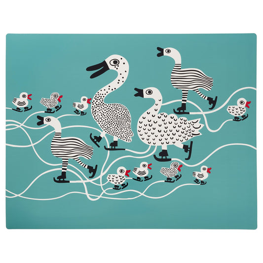 VINTERFINT place mat, winter turquoise, 45x35 cm