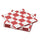 VINTERFINT paper napkin, check pattern white/red, 33x33 cm, 30 pack