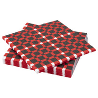 VINTERFINT paper napkin, check pattern/multicolour, 33x33 cm, 30 pack