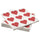 VINTERFINT paper napkin, heart white/red, 33x33 cm, 30 pack