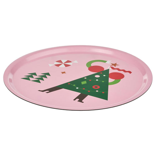 VINTERFINT tray, pink, 43 cm