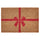 VINTERFINT door mat, bow coir/red, 40x60 cm
