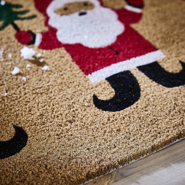 Ikea VINTERFINT - Door mat, Santa Claus pattern natural, 40x60 cm