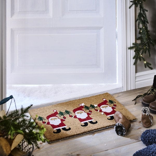 Ikea VINTERFINT - Door mat, Santa Claus pattern natural, 40x60 cm