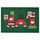 VINTERFINT door mat, Santa Claus pattern green, 40x60 cm