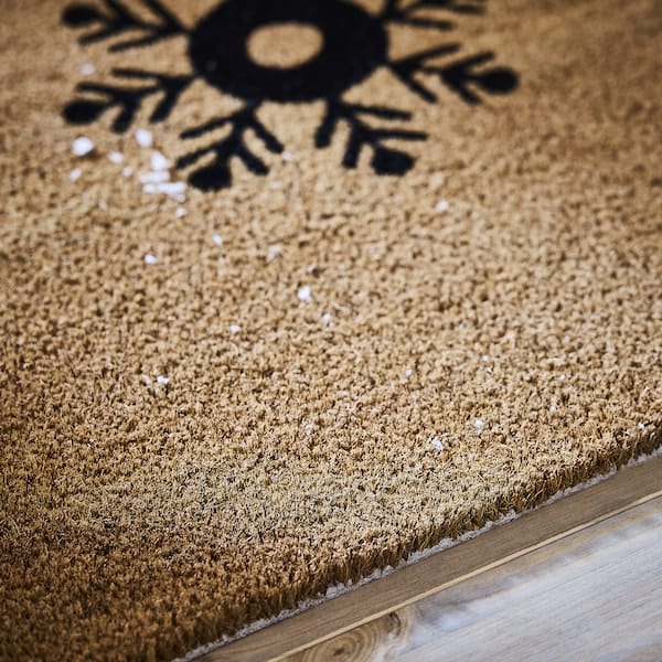 Ikea VINTERFINT - Door mat, snowflake pattern natural, 40x60 cm