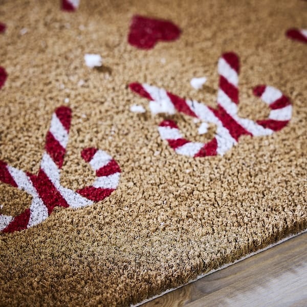 Ikea VINTERFINT - Door mat, heart pattern natural, 40x60 cm