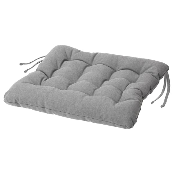 VIPPÄRT - Chair cushion, dark grey,38x38x6 cm