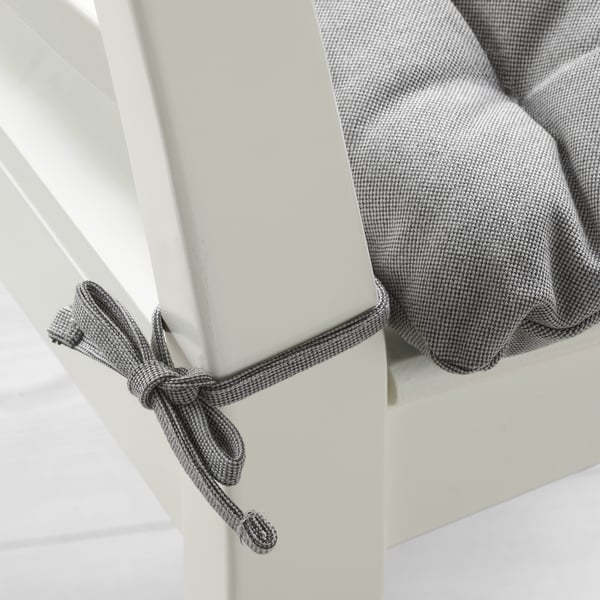 VIPPÄRT - Chair cushion, dark grey,38x38x6 cm