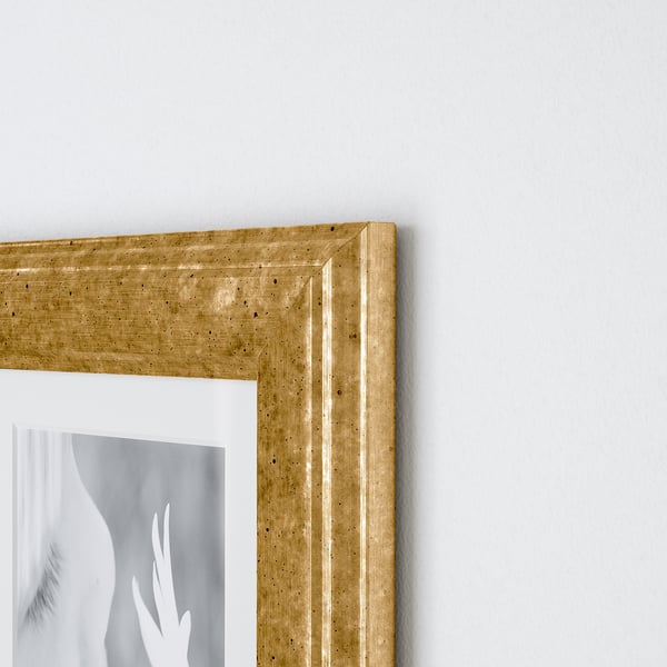 VIRSERUM - Frame, gold-colour, 13x18 cm